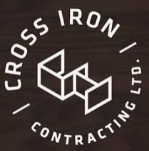 Emblem of Cross Iron Contracting Ltd. featuring a geometric logo with three connected shapes and the company name curved around it.